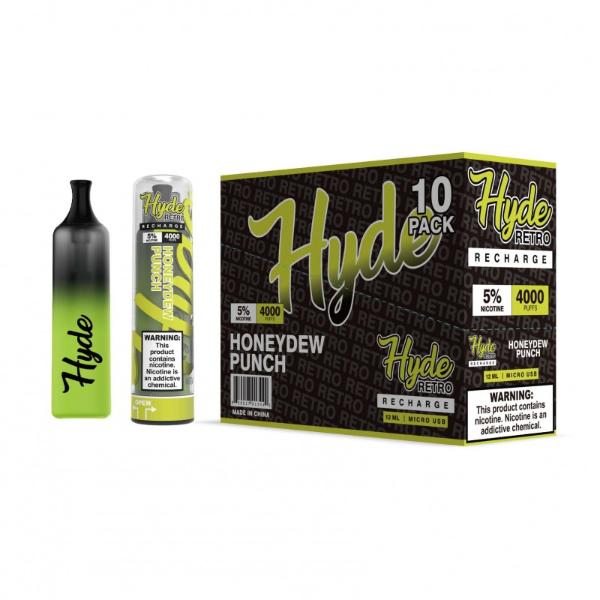 Hyde Retro Recharge Single Disposable Vape Best Flavor Honeydew Punch