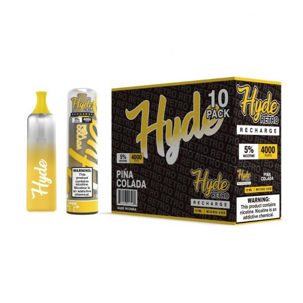 Hyde Retro Recharge Single Disposable Vape Best Flavor Pina Colada
