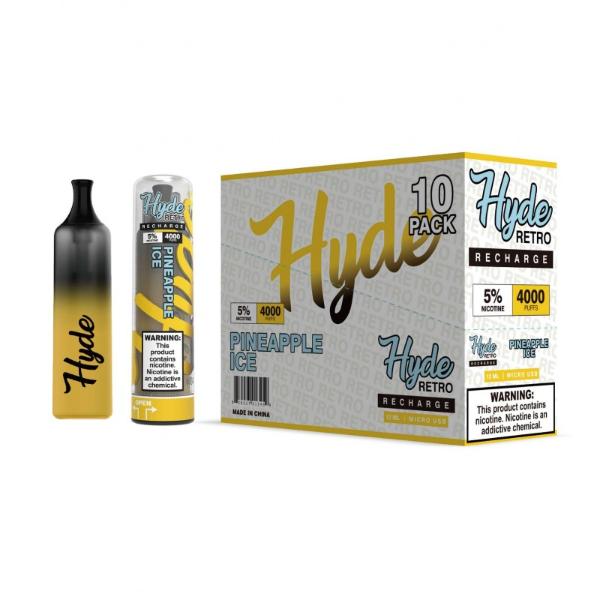 Hyde Retro Recharge Single Disposable Vape Best Flavor Pineapple Ice