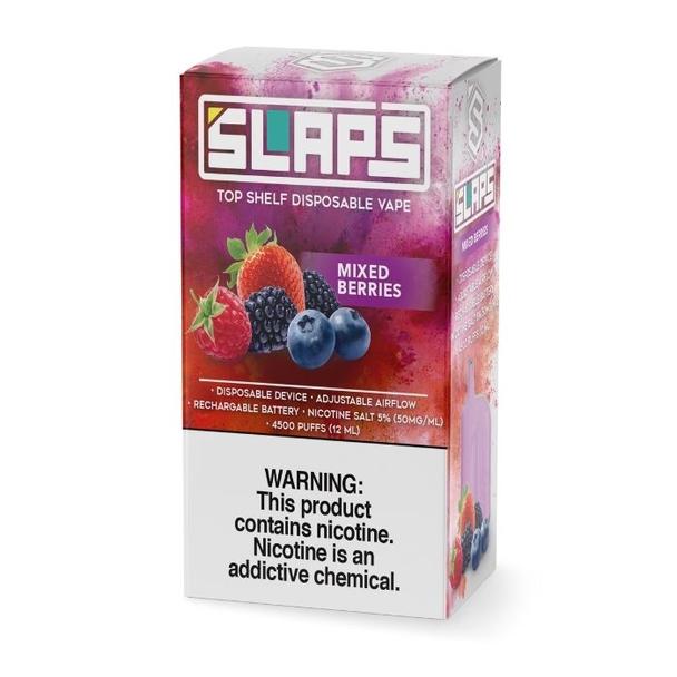 Slaps 4500 Puffs Disposable Vape 12mL Best Flavor Mixed Berries