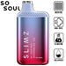 Slimz BC5000 Pro by So Soul 5000 Puffs Rechargeable Disposable 11mL 10 Pack Best Flavor Watermelon Ice