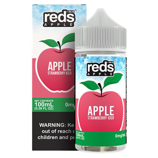 7Daze Reds 100mL Vape Juice Best Flavor Strawberry Iced