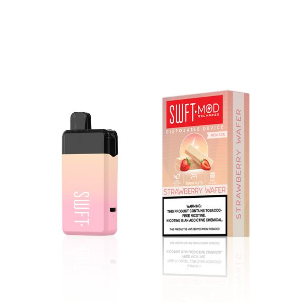 SWFT Mod Disposable Vape 15mL Best Flavor Strawberry Wafer