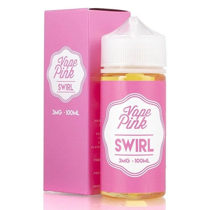 Vape Pink 100ML Vape Juice swirl packaging