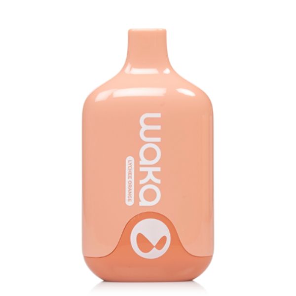 Waka Smash 6000 Puffs Single Disposable Vape 12mL by RELX Best Flavor Lychee Orange