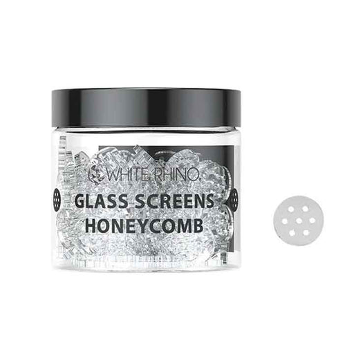 White Rhino Glass Honeycomb Screens 200 Pack Wholesale