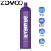 Zovoo Drag Bar F8000 8000 Puffs Rechargeable Vape Disposable 16mL Best Flavor Grape Ice