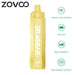Zovoo Drag Bar R6000 6000 Puffs Rechargeable Vape Disposable 18mL Best Flavor Pineapple Coconut Rum